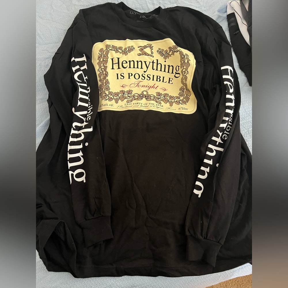 Boyfriend fit XL “henny thing is possible” long sleeve